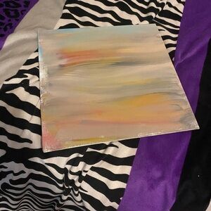 Abstract Pastel Canvas Art